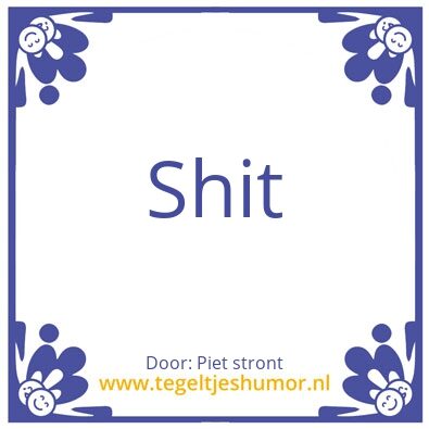Tegeltje: Stronttegel
