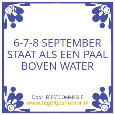 Tegeltje: SET