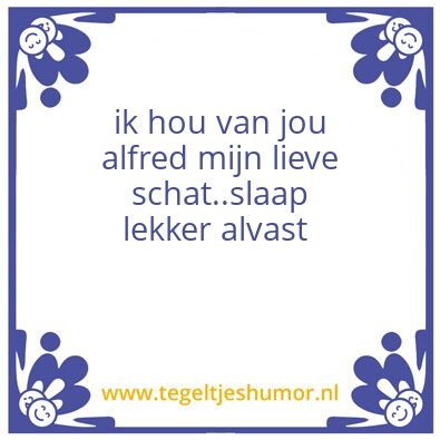 Tegeltje: chantal