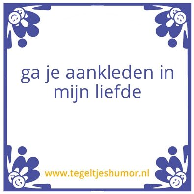 Tegeltje: Naam