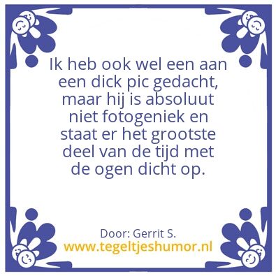 Tegeltje: Ik ben Gerrit.