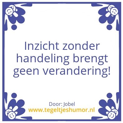 Tegeltje: Inzicht