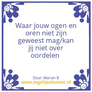 Tegeltje: Marian Borg