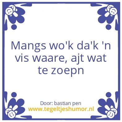Tegeltje: dÃ¶ss