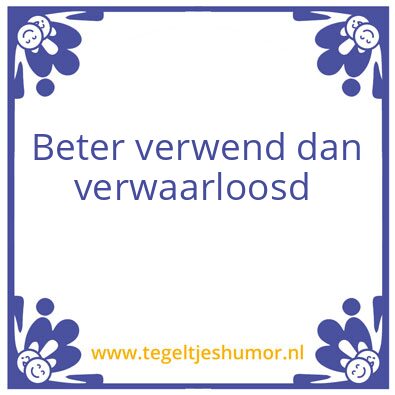 Tegeltje: Opvoeding