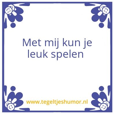 Tegeltje: June