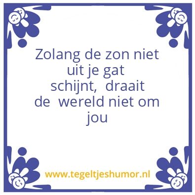 Tegeltje: Zon