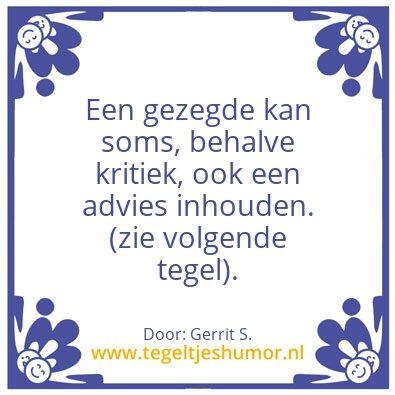 Tegeltje: Ik ben Gerrit.