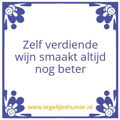 Tegeltje: Verdienen