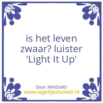 Tegeltje: echt waar