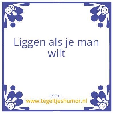 Tegeltje: .