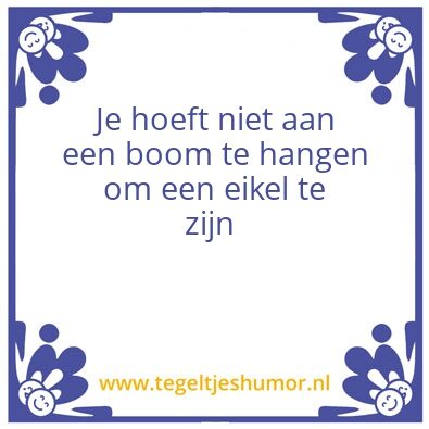 Tegeltje: Eikel