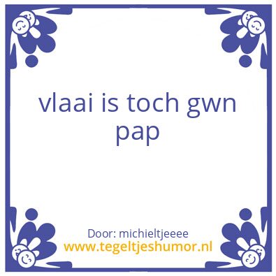 Tegeltje: .