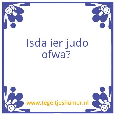 Tegeltje: Zn handen