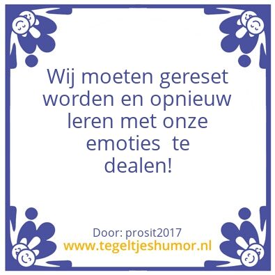 Tegeltje: emoties