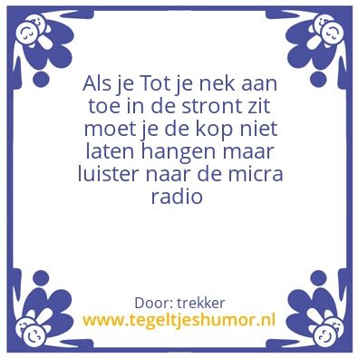 Tegeltje: zo ist