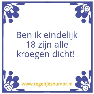 Tegeltje: 1