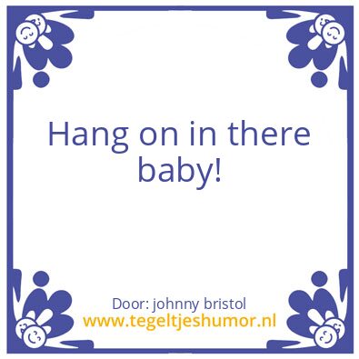 Tegeltje: hang