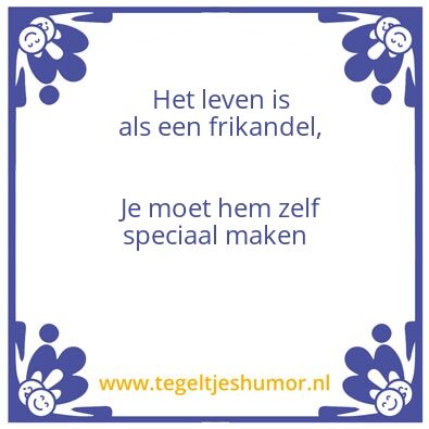Tegeltje: Frikandel