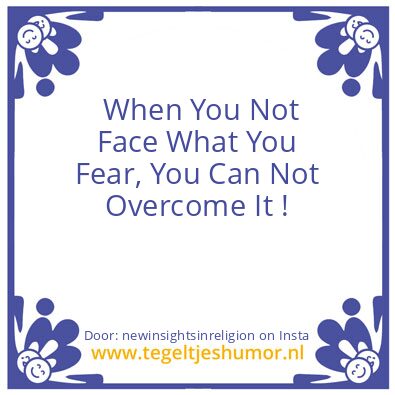 Tegeltje: Does this sound familiar ?