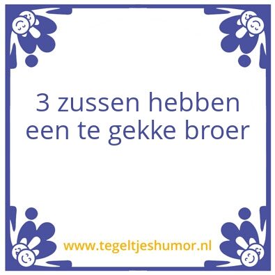 Tegeltje: Briljant