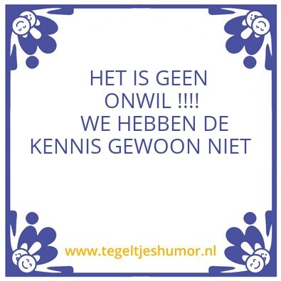 Tegeltje: Wit