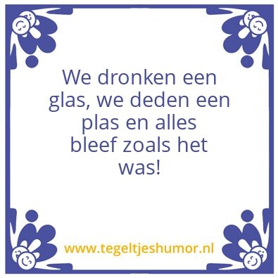 Tegeltje: En er veranderde niets….