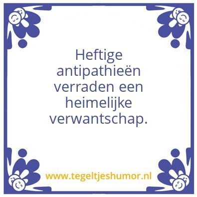 Tegeltje: Geen