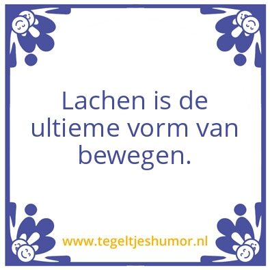 Tegeltje: Lach