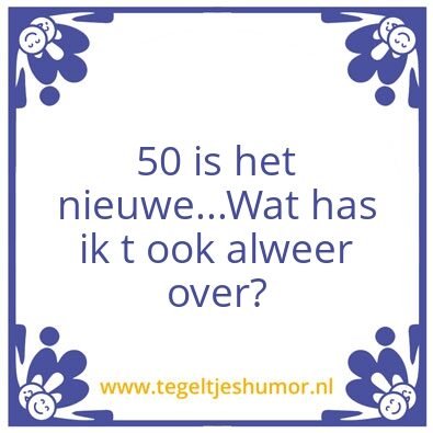 Tegeltje: 50