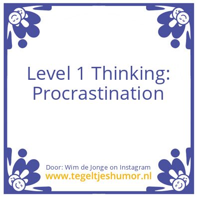 Tegeltje: Level 2 Thinking