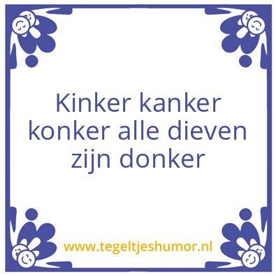 Tegeltje: Kanker