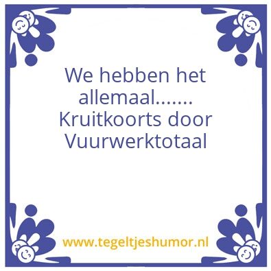 Tegeltje: VWT