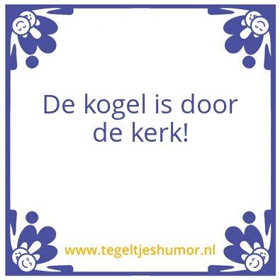 Tegeltje: Avondklok