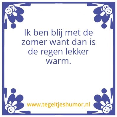 Tegeltje: Regen