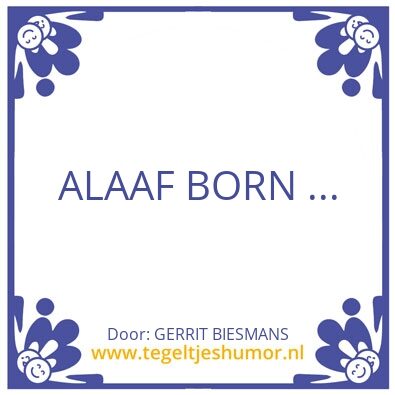 Tegeltje: gerrit