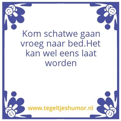 Tegeltje: Schatje