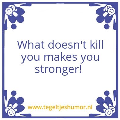 Tegeltje: Motto