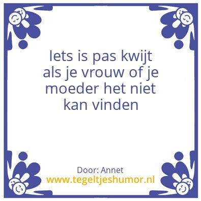 Tegeltje: Wiijsheidje