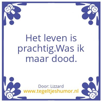 Tegeltje: Hoera
