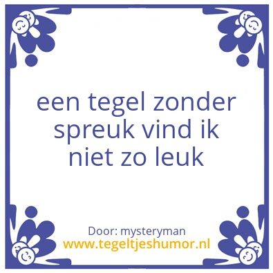 Tegeltje: een tegel 2