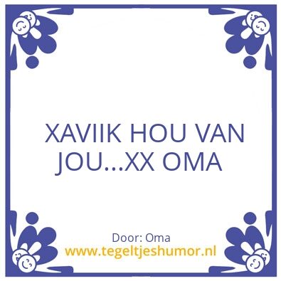 Tegeltje: Xavi