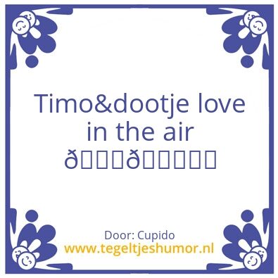 Tegeltje: Love