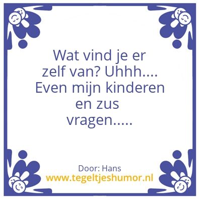 Tegeltje: Hans