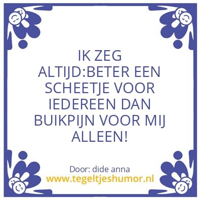 Tegeltje: humor