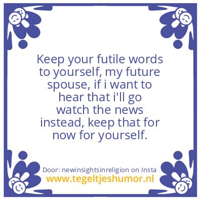 Tegeltje: So, Your Made It ,Or Did You ?