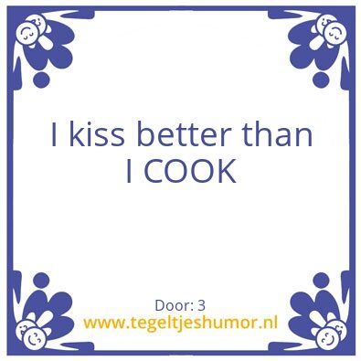 Tegeltje: Kiss
