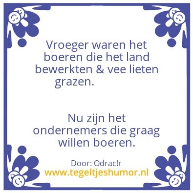Tegeltje: Vroeger