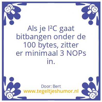 Tegeltje: I2C