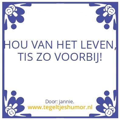 Tegeltje: jannie.